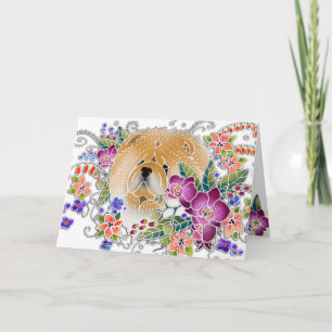 GARDEN DANCE Chow - Cartes d'art de Sandra Miller