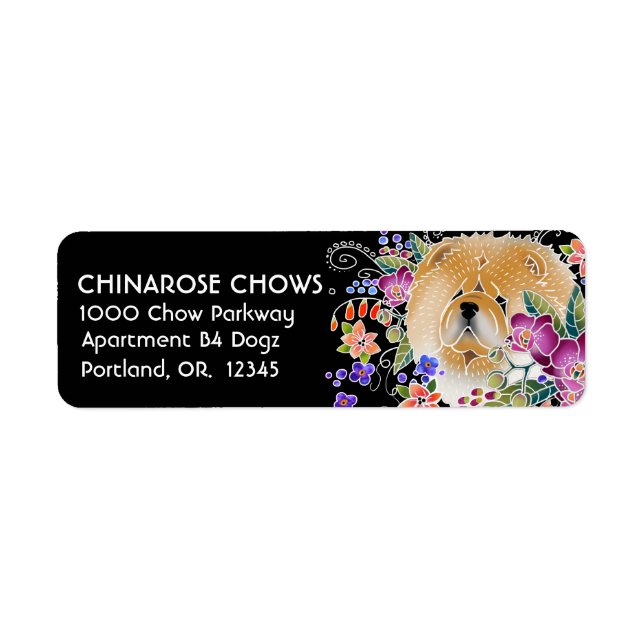 GARDEN DANCE CHOW - Retourner l'adresse Étiquettes (Devant)