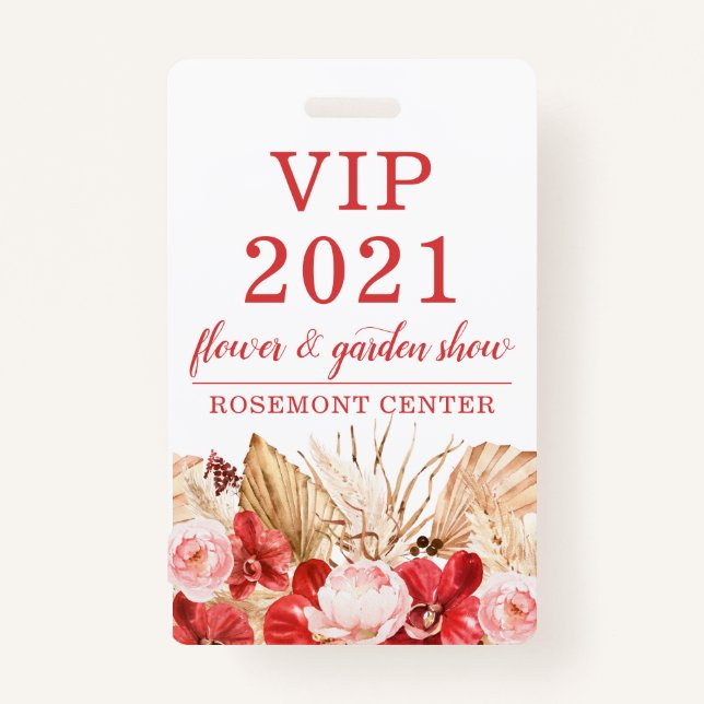 Garden Flower Show VIP Event Badge (Dos)
