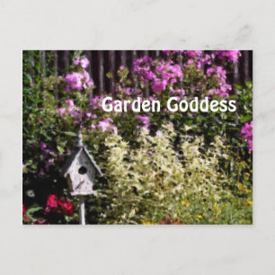 Garden Goddess Flower Garden Carte postale