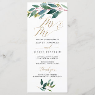 Garden Greens Programme de mariage gay - M. & M.