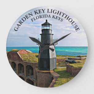 Garden Key Lighthouse, Tortugas Sec Horloge Floral