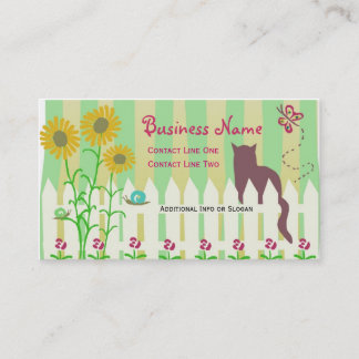 Garden Kitty Cartes de visite