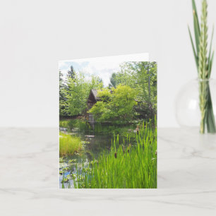 Garden Park Cattails Carte de voeux pliée