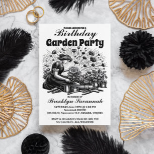Garden Party Bloom Gardeners Party Invitation