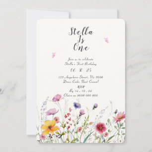 GARDEN PARTY PREMIER ANNIVERSAIRE INVITATION