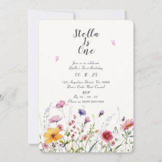 GARDEN PARTY PREMIER ANNIVERSAIRE INVITATION