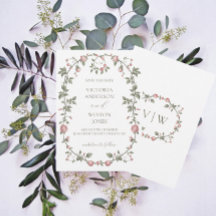 Garden Sage Green Enregistrer La Date Invitation