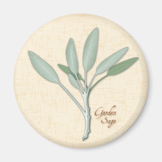 Garden Sage Herb Magnet (Devant)