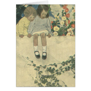 Garden Wall Jessie Willcox Smith, Enfants Vintages
