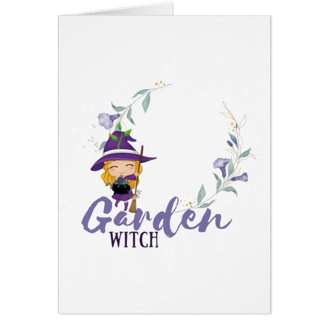 GARDEN WITCH - Personnalisez avec du texte, un sor (Devant)