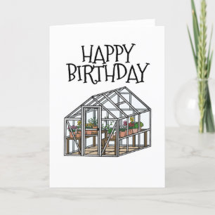 Gardener Carte d'anniversaire Jardin Serre