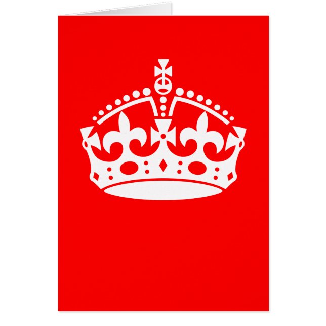 GARDER CALM COROWN sur la Personnaliser rouge ceci (Devant)