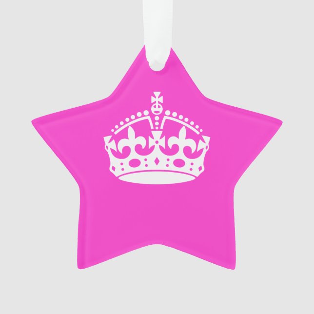 GARDER CALM CROWN Royal Icon sur Pink Personnalise (devant)