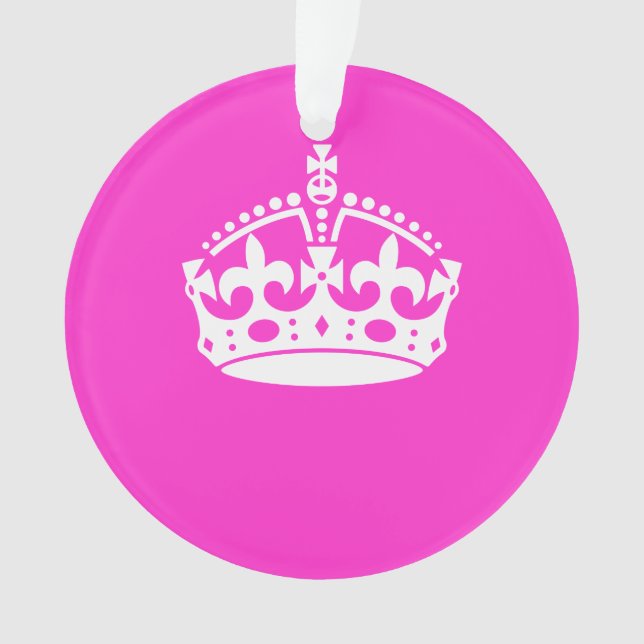 GARDER CALM CROWN Royal Icon sur Pink Personnalise (devant)