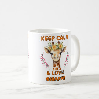 garder calme et amour Giraffe Mugs 2024