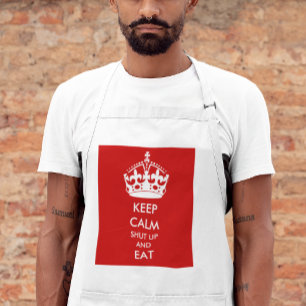 GARDER CALME éteint et manger un tablier