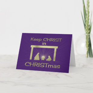 Garder Christ en Noël Salutation et cartes de note