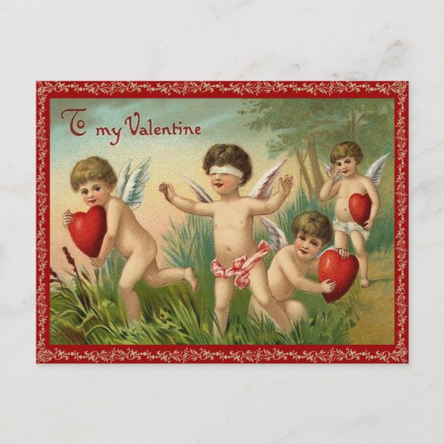 Garder hors de la carte postale Valentine (Devant)