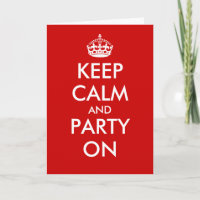 Garder la carte d'anniversaire calme | Conception 