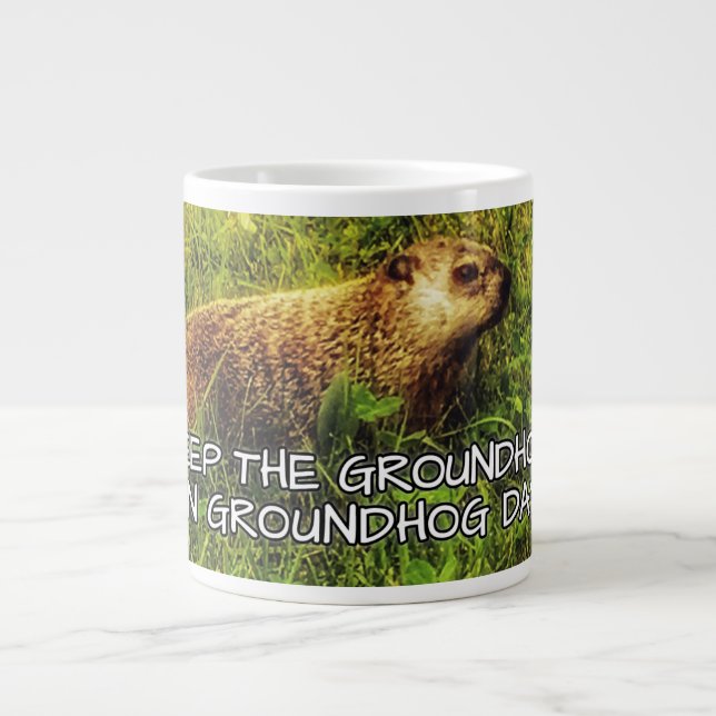 Garder la marmotte de fond dans la tasse de la jou (Devant)