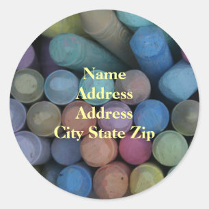 Garder la vie Étiquette de adresse coloré