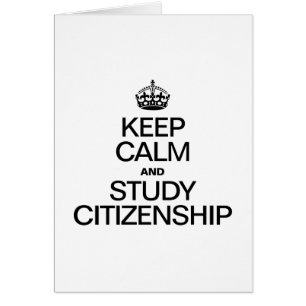 GARDER LE CALME ET ÉTUDIER LA CITOYENNETÉ