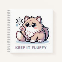 Garder le chaton Fluffy sur le Carnet