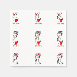 Garder les serviettes en papier Joyeux