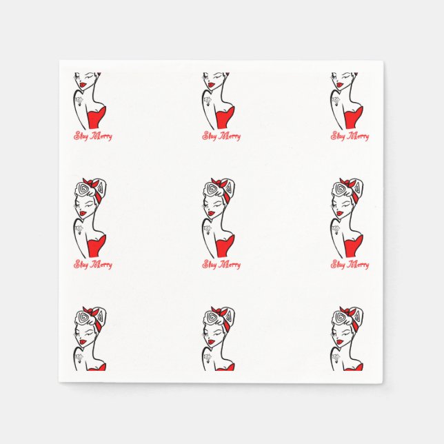 Garder les serviettes en papier Joyeux (Devant)