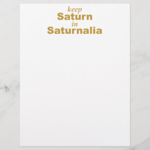 Garder Saturne dans Saturnales
