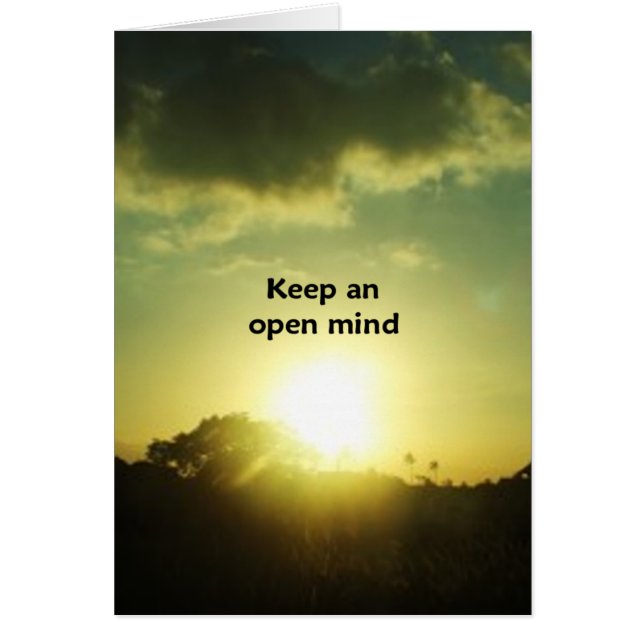 Garder un esprit ouvert (Devant)
