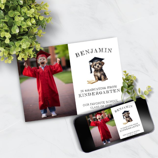 Gardergarten Grad Faire-part Scruffy Chiot (Créateur téléchargé)