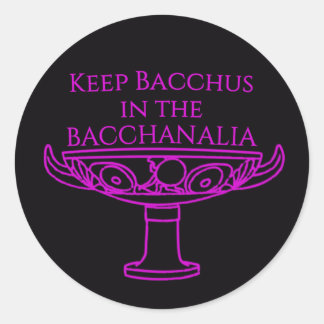 Gardez Bacchus dans les autocollants de vase Bacch