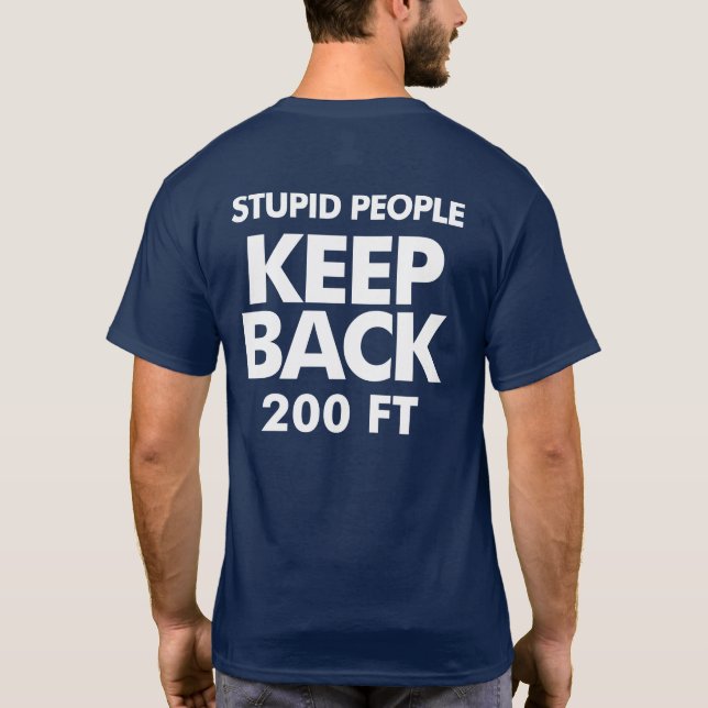 Gardez de retour le T-shirt foncé (Dos)