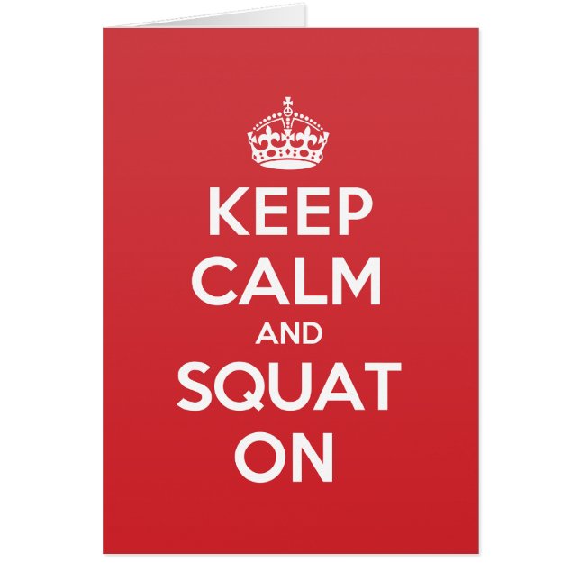 Gardez la carte de note accroupie de salutation de (Devant)