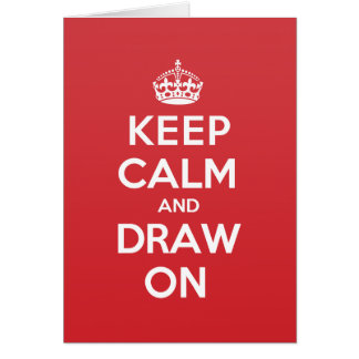 Gardez la carte de note calme de salutation