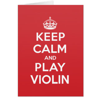 Gardez la carte de note calme de salutation de