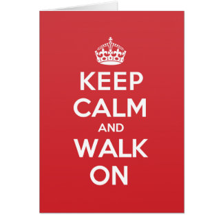 Gardez la carte de note calme de salutation de