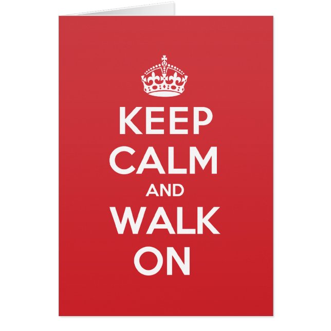 Gardez la carte de note calme de salutation de (Devant)