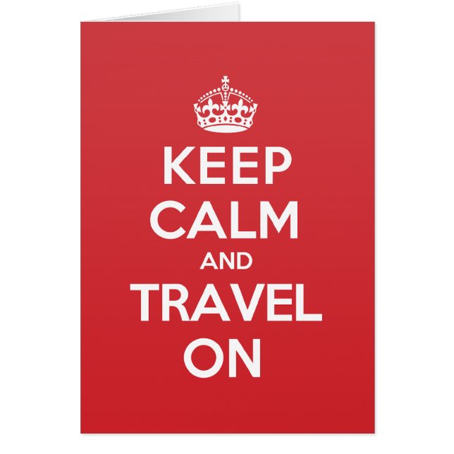 Gardez la carte de note calme de salutation de (Devant)