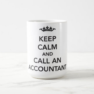 Gardez la tasse calme de comptable