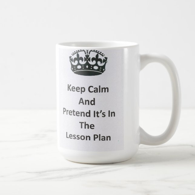 Gardez la tasse calme de professeur de plan de (Droite)