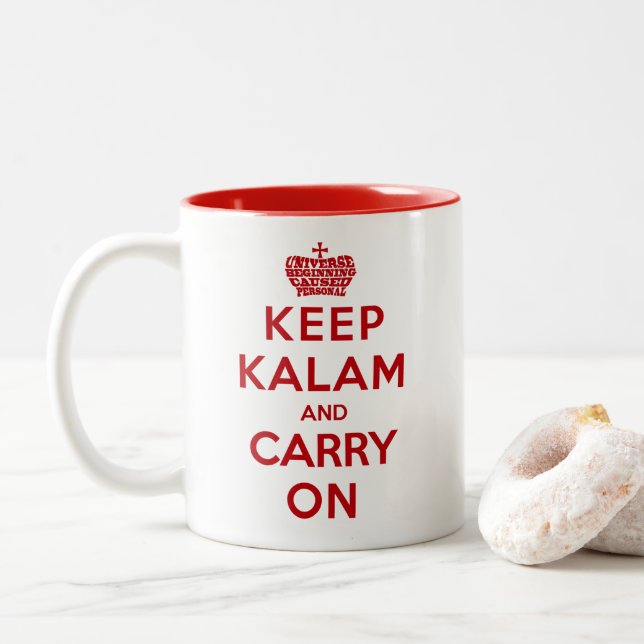 Gardez la tasse de café de calme/Apologetics de (Avec donut)