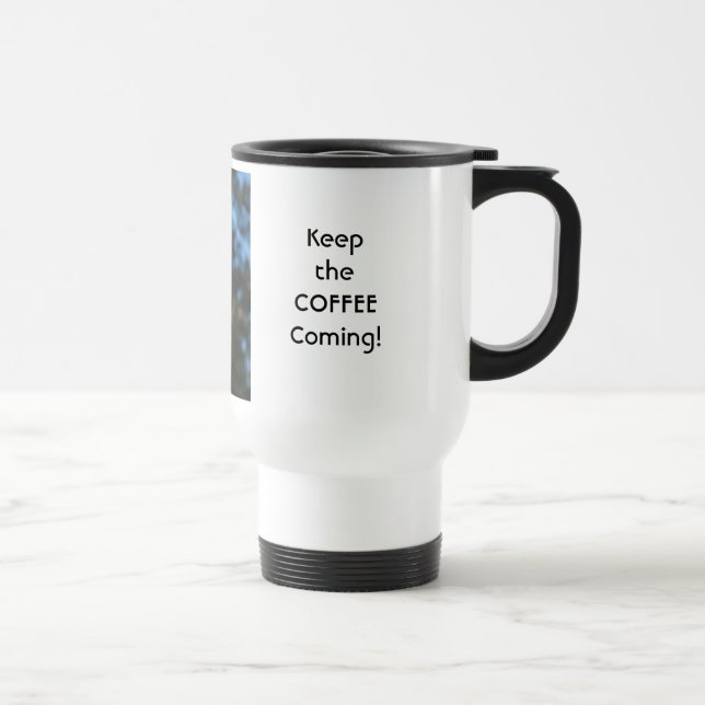 Gardez le café qui arrive ! Mugs de voyage Fleurs  (Droite)