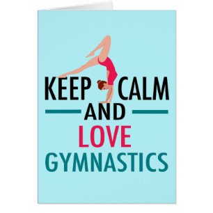 Gardez le calme Amour Gymnastique Belle Gymnaste