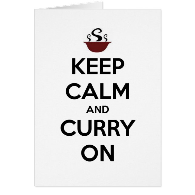 gardez le calme au curry (Devant)