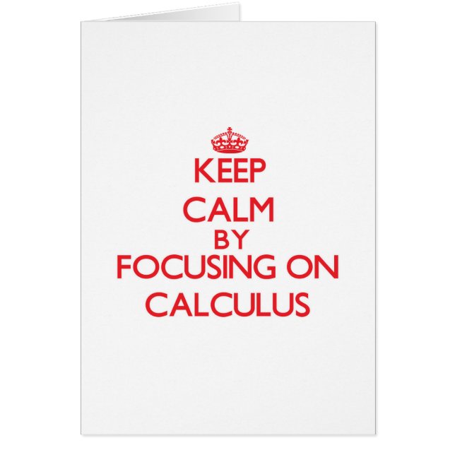 Gardez le calme en se concentrant sur le calcul (Devant)