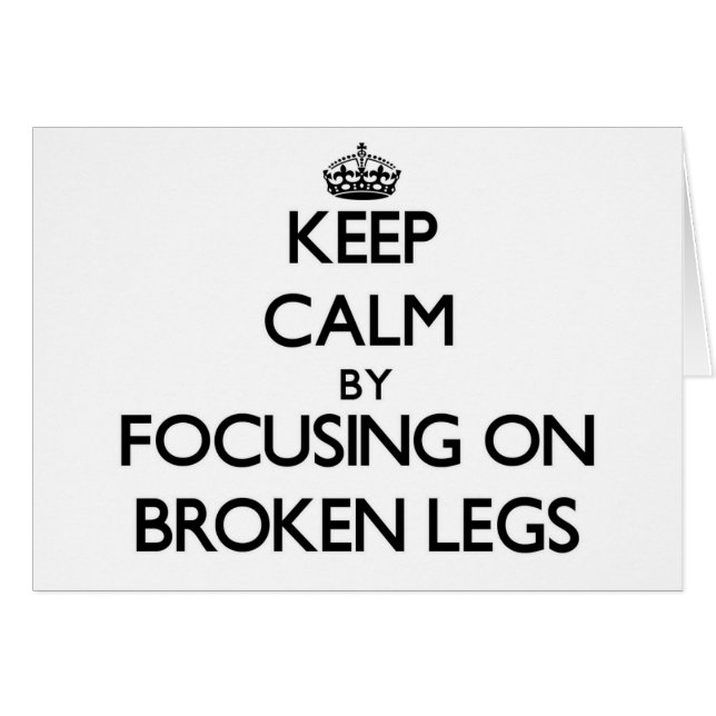 Gardez le calme en se concentrant sur les jambes (Devant horizontal)
