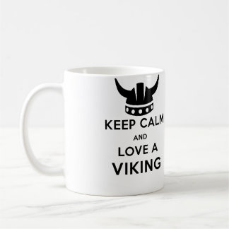 Gardez le calme et aimez une tasse de Viking -